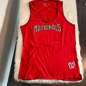 Washington nationals baseball rhinestone tank top